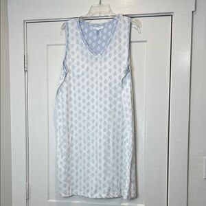 Midnight by Carole Hochman Blue Patterned Nightgown size XL.